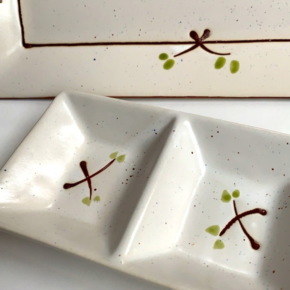 NWB Japanese Minoya Platter & Dipping Set Entertaining Home - Picture 11 of 13